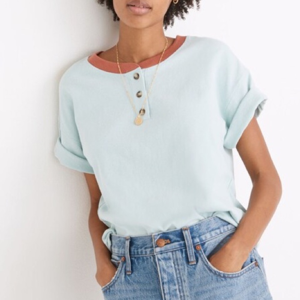 Madewell Parkview Ringer Henley Tee